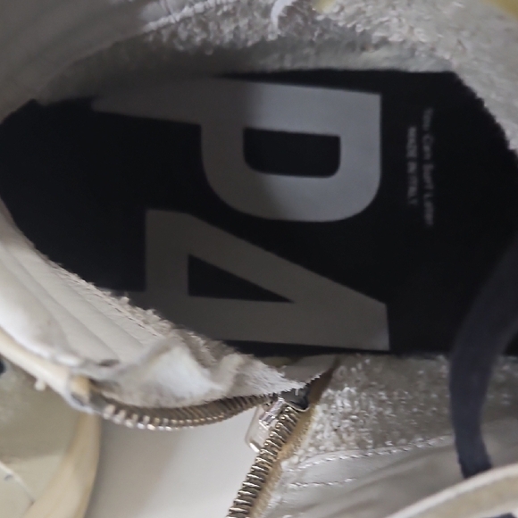 P448 White and Blue Sneakers Classic High-Top Design - Picture 13 of 14